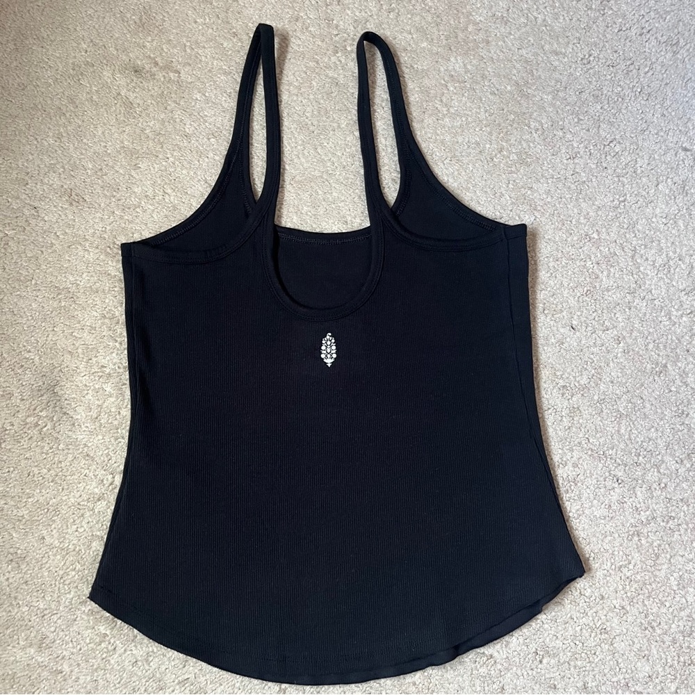 Free People movement basic black tank top